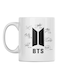 BTS Printed Mug White/Black 350ml