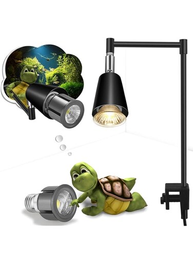 KASTWAVE Fischuel Flexible Heating Lamp Holder, Reptile and Aquarium, Terrarium and Vivarium Basking Lamps and Spotlight(Does not include light bulbs)