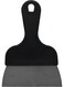 Raj Flexible Spatula, Silver, 21 cm, Kitchen Griddle Accessories, Bread Spatula, Dough Spatula Black/Silver 21x14.5cm