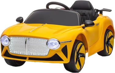 Lovely Baby Rechargeable 12V Powered Riding Car for Kids LB 8866L, Ride-On for Children with RC for Ages 1-3 years - Yellow
