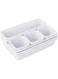 Volwco Drawer Organizer Tray Dividers, 8 PCS Interlocking Desk Organizer Tray With Adjustable For Makeup, Bathroom, Office, Kitchen