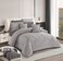 STARGOLD Microfiber Solid Comforter 8 Pieces Set Fitted Sheet, Pillow Sham, Pillow Case, Cushion Comforter 260X240 CM King Size Mattress, SG-CS2004-SOLID98 LIGHT GREY