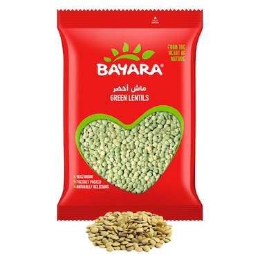 Bayara Green Lentils, 400g