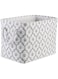 Bone Dry Pet Storage Collection Lattice Paw Print, Medium Rectangle, White/Gray