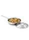Homecraft Premium Tri-Ply Stainless Steel Fry Pan with Lid, 20cm &acirc;&euro;&ldquo; Durable Silver Cooking Pan with Long Handle for Frying, Saut&Atilde;&copy;ing &amp; Daily Cooking