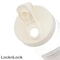 LocknLock 1.5L Easy Grip Water Bottle - White, Transparent with Detachable Lid for Fridge and Tabletop Use