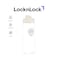 LocknLock 1.5L Easy Grip Water Bottle - White, Transparent with Detachable Lid for Fridge and Tabletop Use