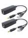 ANVISION 2-Pack 5V Gigabit PoE Splitter, 48V to 5V 2.4A, Plug 3.5mm x 1.35mm, 5.5mm x 2.1mm Connector, IEEE 802.3af Compliant, for IP Camera and More