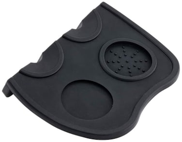 Large Silicone Non-Slip Espresso Coffee Tamper Mat Black 20cm