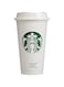 Starbucks Plastic Coffee Cup, White