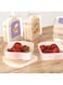 Convenient Toast Box Bento Box, Purple and Yellow