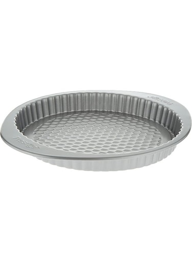 Loose Base Flan Dish 9 Metal Chrome 23cm