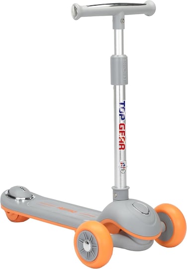 Top Gear Kids Kick Scooter TG 8026 &ndash; Lightweight Foldable Design with 4-Step Adjustable Height  Ages 3 to 12 years - Grey