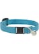 Lupine Basics Cat Collar with Bell 1/2in Aqua 8"-12", 21-30cm