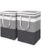 Closet Organizers and Storage, Foldable Oxford Cloth Steel Frame Box, 2 Pack, Clear Window &amp; Carry Handles, Waterproof, can Hold Large-capacity Clothes, Bedding, Blankets (100L)