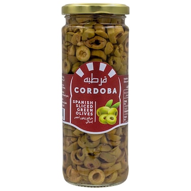 Cordoba Spanish Sliced Green Olives, 450g