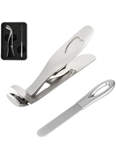 Sherum Clipmaster Pro, Cumuul Clipmaster Pro,Ergonomic Angled Head Senior Toenail Clipper,Angled Thick Nail Clipper Large Angled Head Toenail Clippers with Wide Opening for Adults,Men &amp; Women