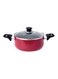 Casserole With Glass Lid Red 22cm