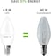 E14 LED Light Bulb, Small Edison Screw SES Candle Bulbs, 4.9W 470lm, 40W Equivalent E14 Bulb, Warm White 2700K E14 LED Bulb, Energy Saving Candle Light Bulbs, Non-dimmable, Pack of 6
