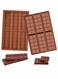 Silicone Chocolate Bar Sweet Moulds Hot Chocolate Moulds Rectangle Baking Silicon Bakeware Moulds Shape Wax Flexible Moulds, Pack of 2