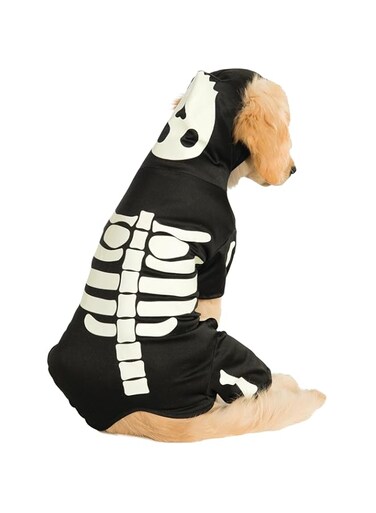 Rubie's Official Skeleton Hoodie Pet Dog Halloween Costume, Size: X-Large Neck to Tail 28 inch, Chest 24 inch