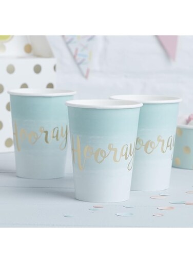 Ginger Ray Mint Green Ombre Cups