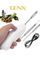 Rechargeable Handheld Vegetable Corer Electric Fish Scale Remover, with 2 Replaceable Cutter Heads