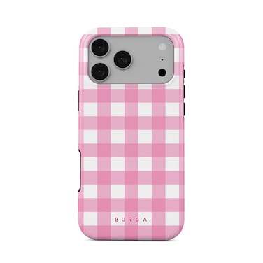 Burga iPhone 17 Pro Max Think Pink Premium Case Compatible with Hybrid Dual-Layer Hard Shell + Silicone Protection - Scratch-Resistant Shockproof Mobile Cover