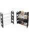 Dubai Gallery Shoe Cabinet 4 Rack Black