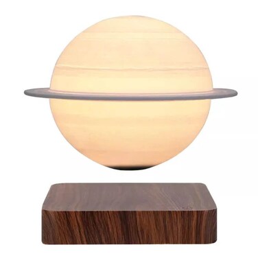 Levitating Saturn Lamp &ndash; Floating Planet Night Light For Home &amp; Office D&eacute;cor
