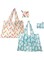 2pc Shopping Bags, Eco Bags With Handles, Lightweight Foldable Reusable Water Resistant Tote Bag Attached Pouch for Storage Great For On The Go Option for Fruit Vegetable
