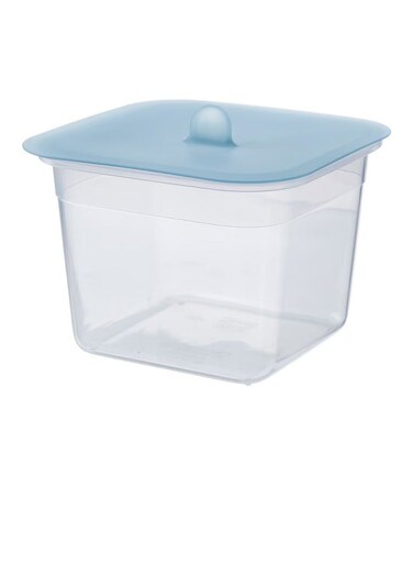 container with lid, square plastic/silicone1.4 l