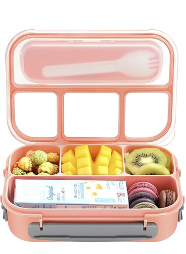 Lunch Box   Lunch Containers for Adults/Kids/Toddler,1300ML 4 Compartment Microwave &amp; Dishwasher &amp; Freezer Safe, BPA Free