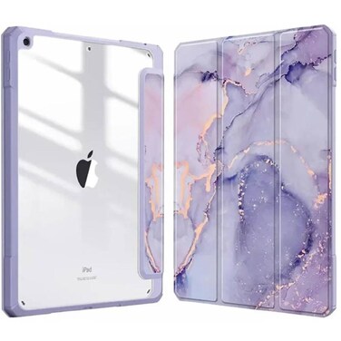 TRON Case For iPad 9th/8th/7th/Air 3rd Generation Case 10.2 &amp; For iPad Pro 10.5 Inch, Slim Stand Cover With Translucent Frosted Back