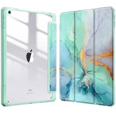 TRON Case For iPad 9th/8th/7th/Air 3rd Generation Case 10.2 &amp; For iPad Pro 10.5 Inch, Slim Stand Cover With Translucent Frosted Back