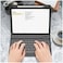 TRON Keyboard Case for iPad Air 11-inch M2 (2024), iPad Air 5th Generation (2022) / iPad Air 4th Gen 10.9" - Soft TPU Back Cover w/Magnetically Detachable Bluetooth Keyboard, Black