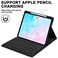 TRON iPad Pro 12.9 Case with Keyboard - Keyboard Case for 12.9 inch iPad Pro 6th/5th/4th/3rd Generation with Pencil Holder, Wireless Keyboard, Auto Sleep/Wake Function - Black