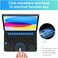 TRON Keyboard Case For iPad 10th Generation, Organic-Silicon PU, Magic Magnetic Stand Keyboard for iPad 10 With Multi-Touch Trackpad, Floating Design, 7 Colors Backlit, Bluetooth Black