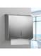 NICEME Stainless Steel Wall Mount Paper Towel Dispenser, Lockable, Holds 250-400 Sheets, Silver