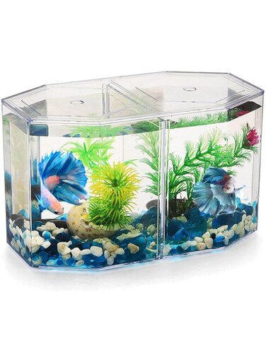 Fish Breeding Box, Box Octagonal Fish Tank, Acrylic Fish Isolation Box, Aquarium Acclimation Hatchery Incubator, Small Containers Shrimp Tank For Baby Fishes Shrimp Clownfish And Guppy