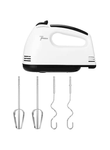 Dubai Gallery Portable Electric Egg Beater Machine White/Black/Silver 18.5X7.5X15.5Centimeter