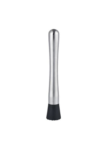 Steel Drink Muddler Silver/Black