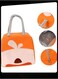 Cartoon Design Portable Lunch Bag Water and Oil Proof Food Insulation Bag with Handle Strap for School Office Work Travel Outdoor