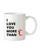 Printed Valentine Coffee Mug More Than Qawah/Coffee White/Red/Black 350ml
