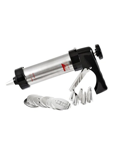 Cookie Press And Icing Set Silver/Black