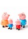 Peppa Pig Store Family House Toy Set For Kids - 4Pcs Pretend Play Family Figures With Baby, George, Mommy &amp; Daddy, Soft Rubber Face Dolls For Role Play, Kids Imaginative Play House Characters, Gift