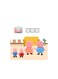 Peppa Pig Store Family House Toy Set For Kids - 4Pcs Pretend Play Family Figures With Baby, George, Mommy &amp; Daddy, Soft Rubber Face Dolls For Role Play, Kids Imaginative Play House Characters, Gift