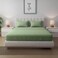 MUSA Striped 3 Piece Fitted Sheet Set King Size - Sage Green