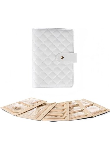 PU Leather Jewelry Organizer&ndash;Portable Flip Page Jewelry Box with Adjustable Compartments for Earrings, Necklaces,bracelets and watches.
