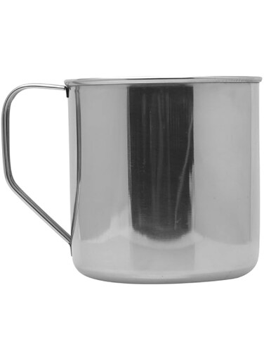 Raj Stainless Steel Mug with Handle, 13.5 cm, NM0013, Serving Mug , Water Mug , Tea &amp; Coffee Serveware